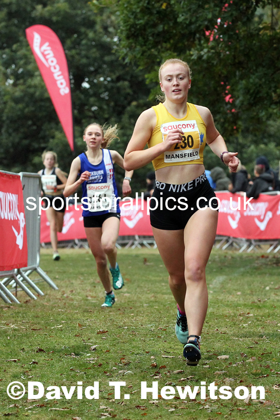 Junior womens 2021 National Cross Country Relays, Berry Hill Park, Mansfield. Photo: David T. Hewitson/Sports for All Pics